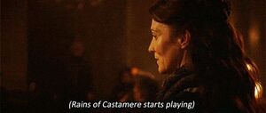 It's a nice day for a red wedding