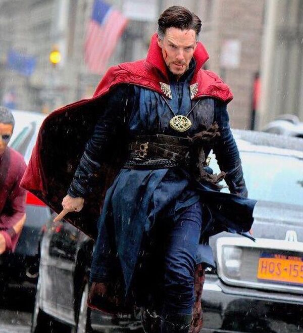 Benedict Cumberbatch as Doctor Strange On Set