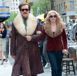 Ron Burgundy wears awesome coat