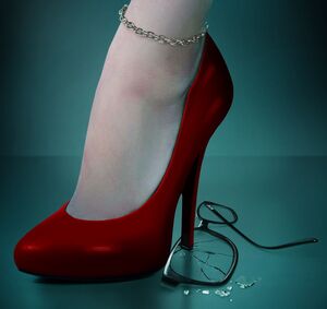 Venus in Fur red shoe poster art