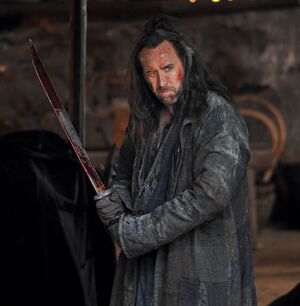 Nicolas Cage on the set of Outcast in China