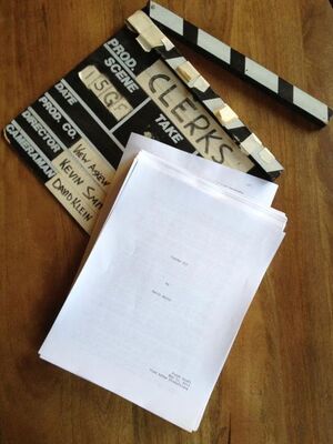 Kevin Smith blogs photo of Clerks III script alongside origi