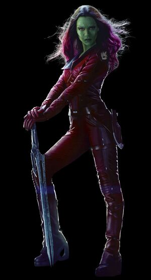 Zoe Saldana as Gamora character