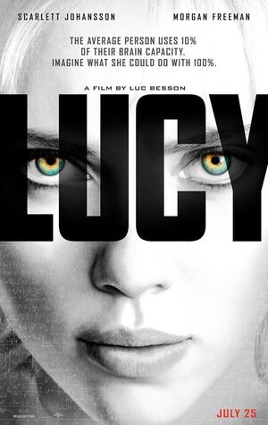 First official poster for Luc Besson's, Lucy