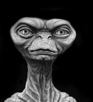 Concept art for E.T's father