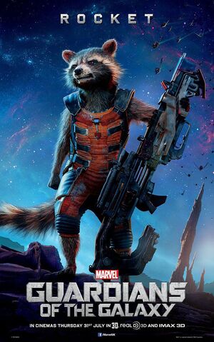 New Guardians of the Galaxy Rocket Poster