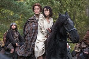 Sam Heughan as Jamie Fraser in Outlander