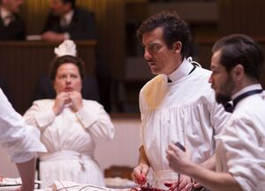 Clive Owen angry in The Knick