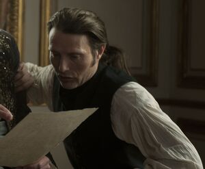 Mads Mikkelsen's ponytail in A Royal Affair