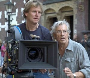 Director Lenny Abrahamson working with Paul Verhoeven