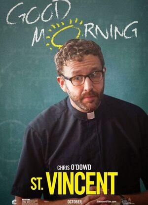 Chris O'Dowd as Brother Geraghty character poster - St. Vinc