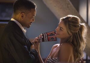 Will Smith and Margot Robbie and some Threshers Rhinos ticke
