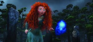 Merida and the blue Wisp in Brave