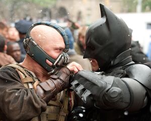 Batman and Bane one-on-one fight
