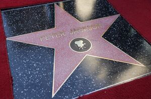 Peter Jackson Walk of Fame star close-up
