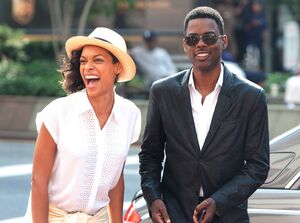 Rosario Dawson's huge smile in Chris Rock's Top Five