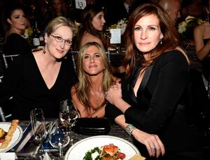 Meryl Streep, Jennifer Aniston and Julia Roberts at SAG Awar