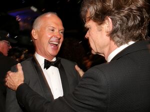Micheal Keaton huge smile, William H. Macy not so much - 201
