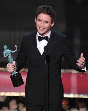 Eddie Redmayne wins SAG Award for his leading role in The Th