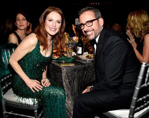 Julianne Moore and Steve Carell at their SAG Awards table