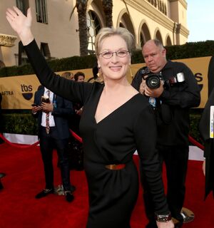 Meryl Streep waves at SAG Awards 2015
