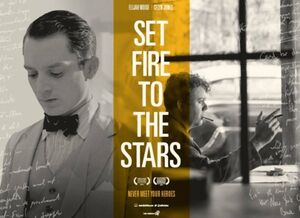 Celyn Jones as Dylan Thomas in Set Fire to the Stars poster