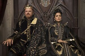 King John C. Reilly and Queen Salma Hayek in Tale of Tales