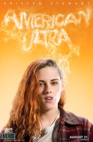 Kristen Stewart American Ultra smoke poster