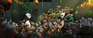 Po and co. in Kung Fu Panda 3