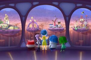 Characters of 'Inside Out' Look Out Onto Riley's Memories