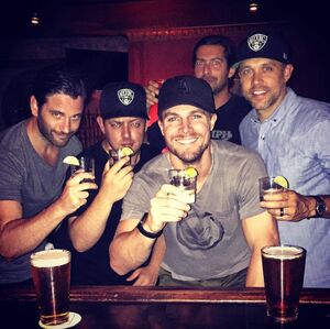 Stephen Amell, Colin Donnell, and friends