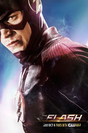 New The Flash Season 2 Poster features Barry's smoking suit