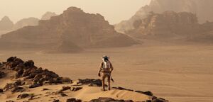 Looking over Mars in Andy Weir’s film adaptation of The Ma