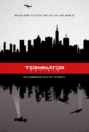 Minimalist Poster for Terminator Genisys Blu Ray Release