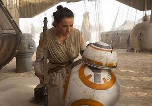 Daisy Ridley's Rey with BB-8
