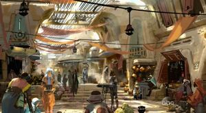 The Marketplace that will be featured in Star Wars Land