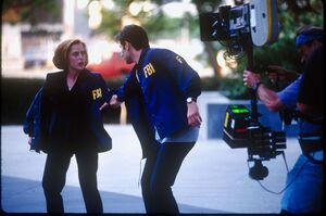 On the set of X-Files: Fight the Future