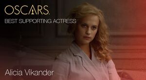 Best Supporting Actress, Alicia Vikander for The Danish Girl