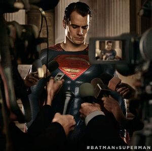 Superman meets the press in new Batman v Superman still