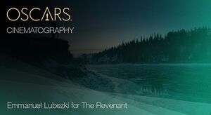 Cinematography, Emmanuel Lubezki for The Revenant