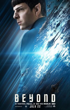 Zachary Quinto as Spock in newly released Star Trek Beyond c