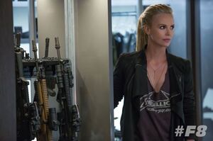 First look at Charlize Theron as the villain Cipher in Fast 