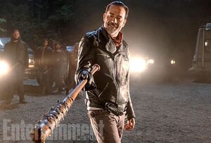 Negan and his bat make an ominous appearance in our first lo