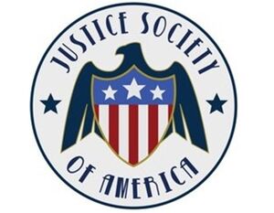 Logo for the Justice Society of America (JSA) on DC's Legend