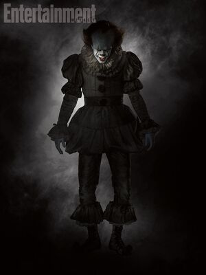 New and creepy photo of Pennywise shows him in full costume 