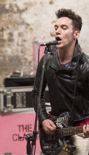 Jonathan Rhys Meyers in Joe Strummer in 'London Town'