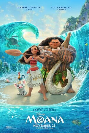 An inviting and colourful new poster for Disney's 'Moana' re