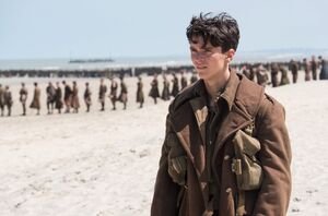 Fionn Whitehead looks on in a new image from Christopher Nol