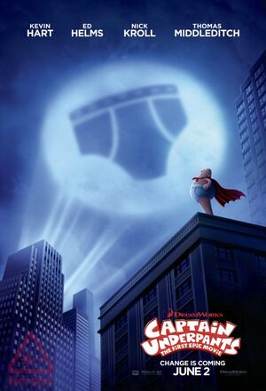 Captain Underpants poster takes its cues from another notabl