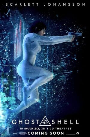 Scarlett Johansson in a new poster for 'Ghost in the Shell'